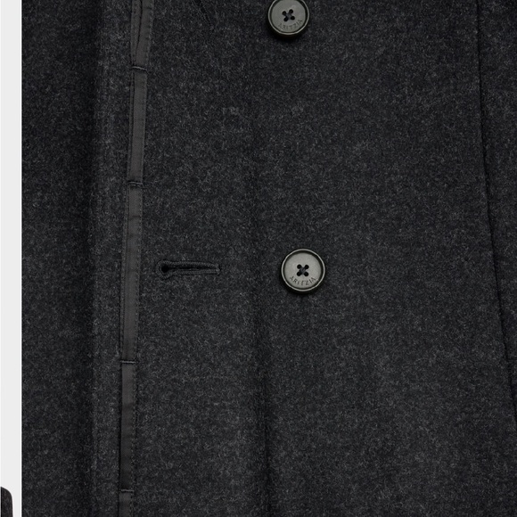 Aritzia Dark Grey Cocoon Coat - Luxe Wool Cashmere - Picture 8 of 12